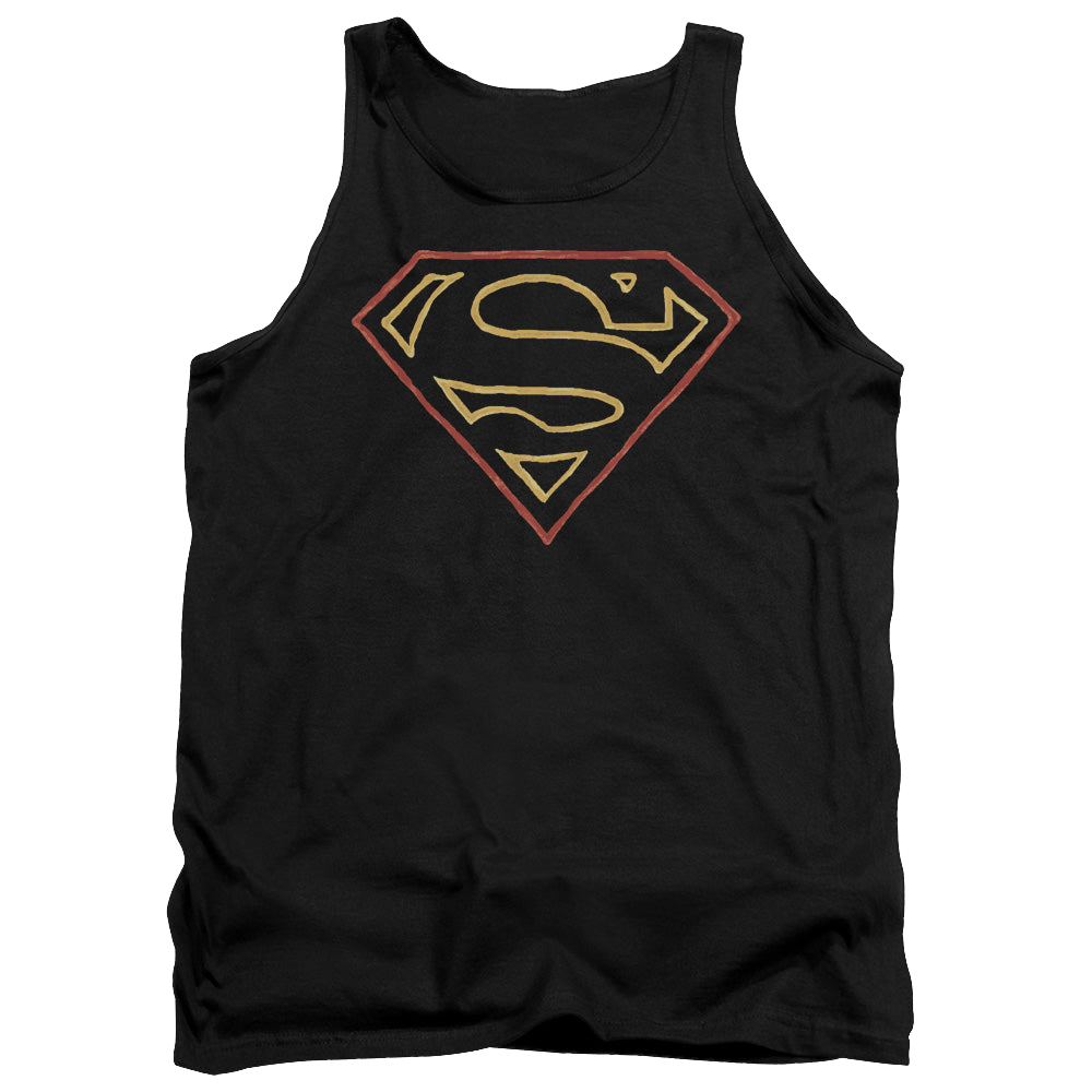 Superman Colored Shield - Men's Tank Top Men's Tank Superman   