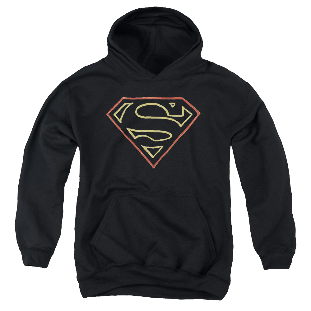 Superman Colored Shield - Youth Hoodie Youth Hoodie (Ages 8-12) Superman   