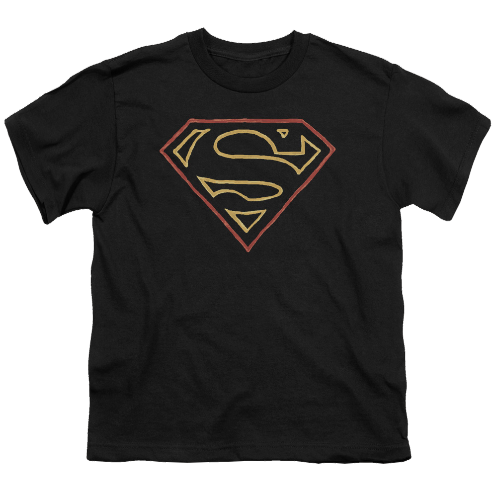 Superman Colored Shield - Youth T-Shirt Youth T-Shirt (Ages 8-12) Superman   