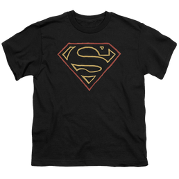 Superman Colored Shield - Youth T-Shirt Youth T-Shirt (Ages 8-12) Superman   