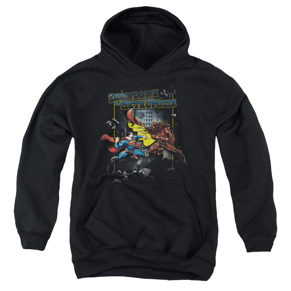 Superman Showdown - Youth Hoodie Youth Hoodie (Ages 8-12) Superman   