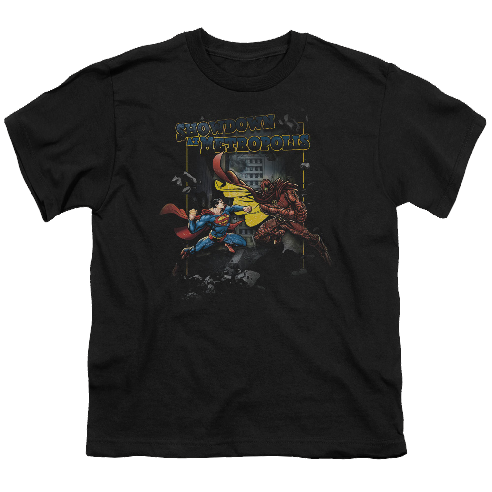 Superman Showdown - Youth T-Shirt Youth T-Shirt (Ages 8-12) Superman   