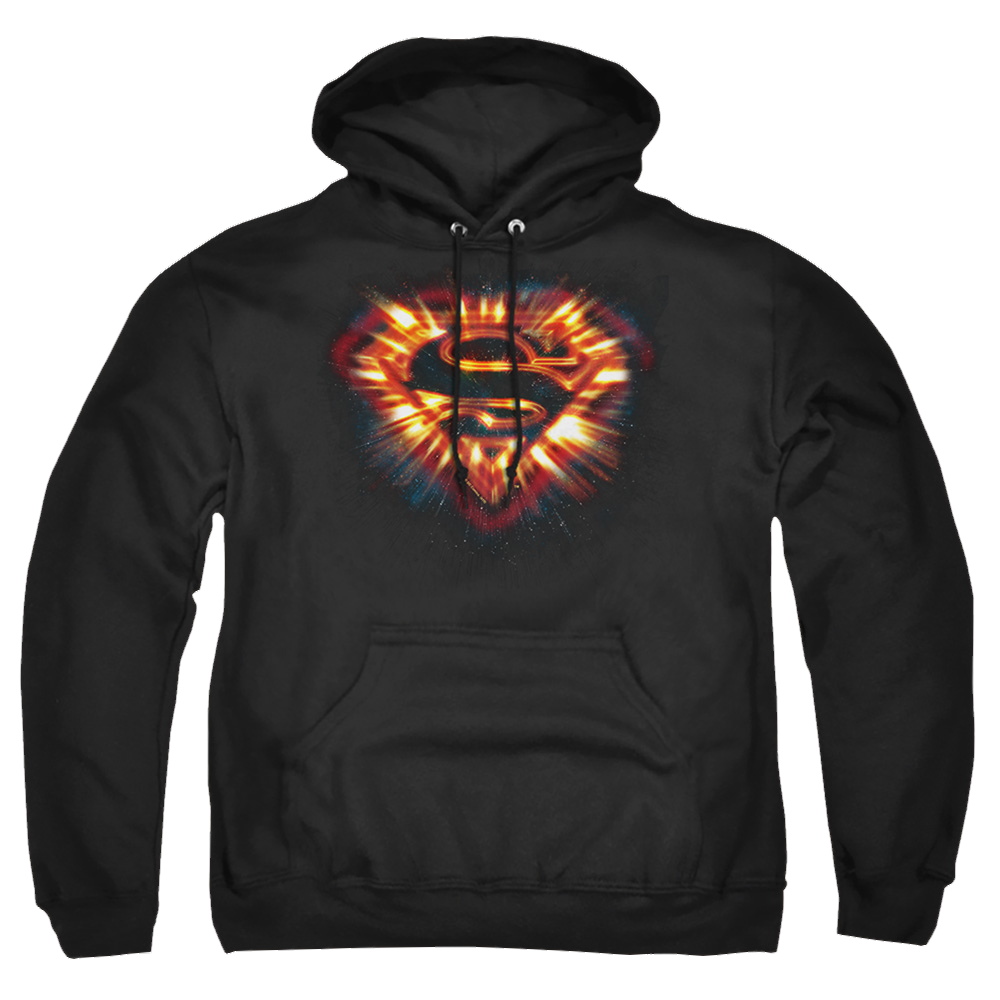 Superman Space Burst Shield - Pullover Hoodie Pullover Hoodie Superman   