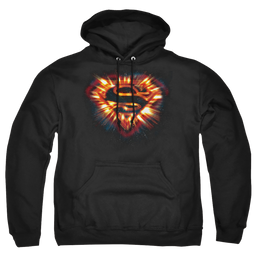 Superman Space Burst Shield - Pullover Hoodie Pullover Hoodie Superman   