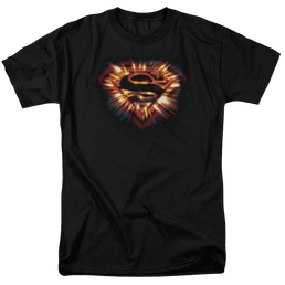 Superman Space Burst Shield - Men's Regular Fit T-Shirt Men's Regular Fit T-Shirt Superman   