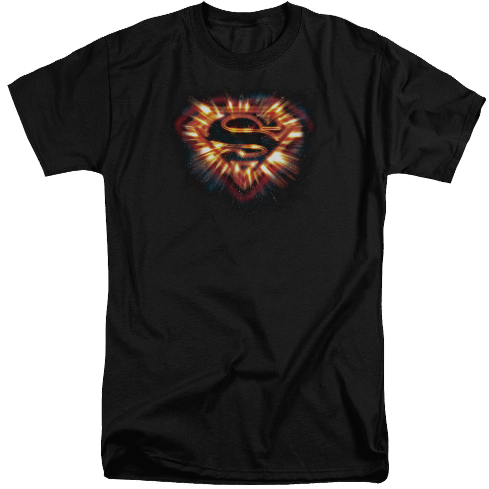 Superman Space Burst Shield - Men's Tall Fit T-Shirt Men's Tall Fit T-Shirt Superman   