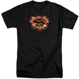 Superman Space Burst Shield - Men's Tall Fit T-Shirt Men's Tall Fit T-Shirt Superman   
