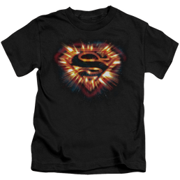 Superman Space Burst Shield - Kid's T-Shirt Kid's T-Shirt (Ages 4-7) Superman   