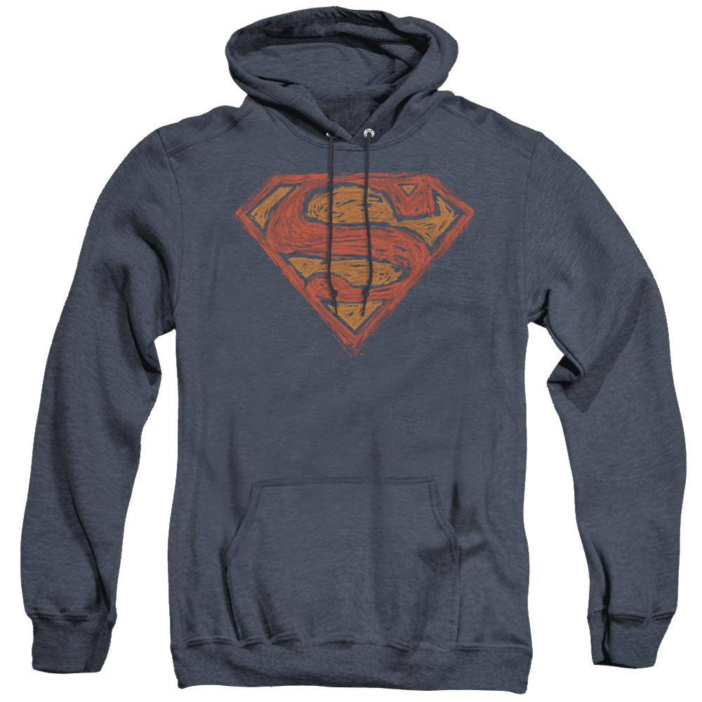 Superman Messy S - Heather Pullover Hoodie Heather Pullover Hoodie Superman   