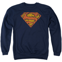 Superman Messy S - Men's Crewneck Sweatshirt Men's Crewneck Sweatshirt Superman   