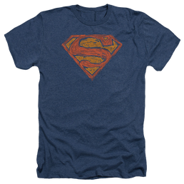 Superman Messy S - Men's Heather T-Shirt Men's Heather T-Shirt Superman   