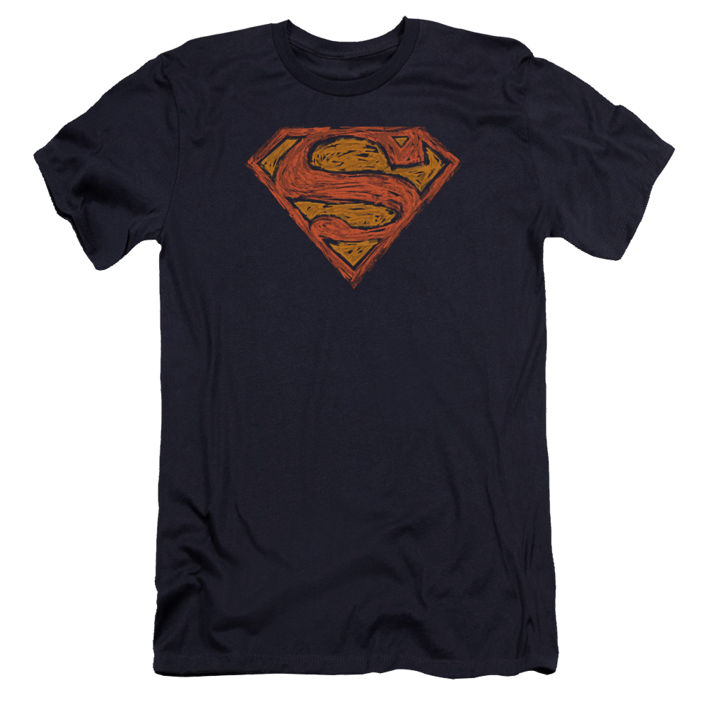 Superman Messy S - Men's Premium Slim Fit T-Shirt Men's Premium Slim Fit T-Shirt Superman   