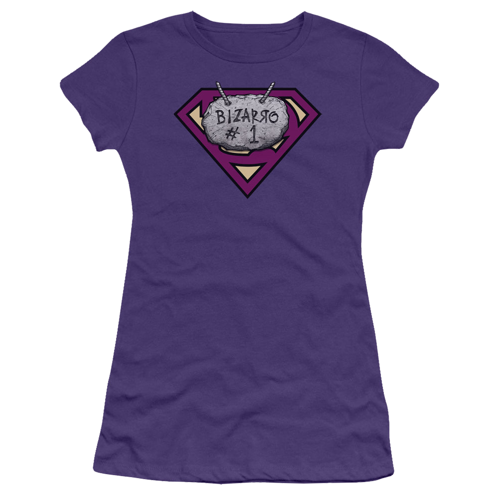 Superman Bizzaro # 1 Rock - Juniors T-Shirt Juniors T-Shirt Superman   