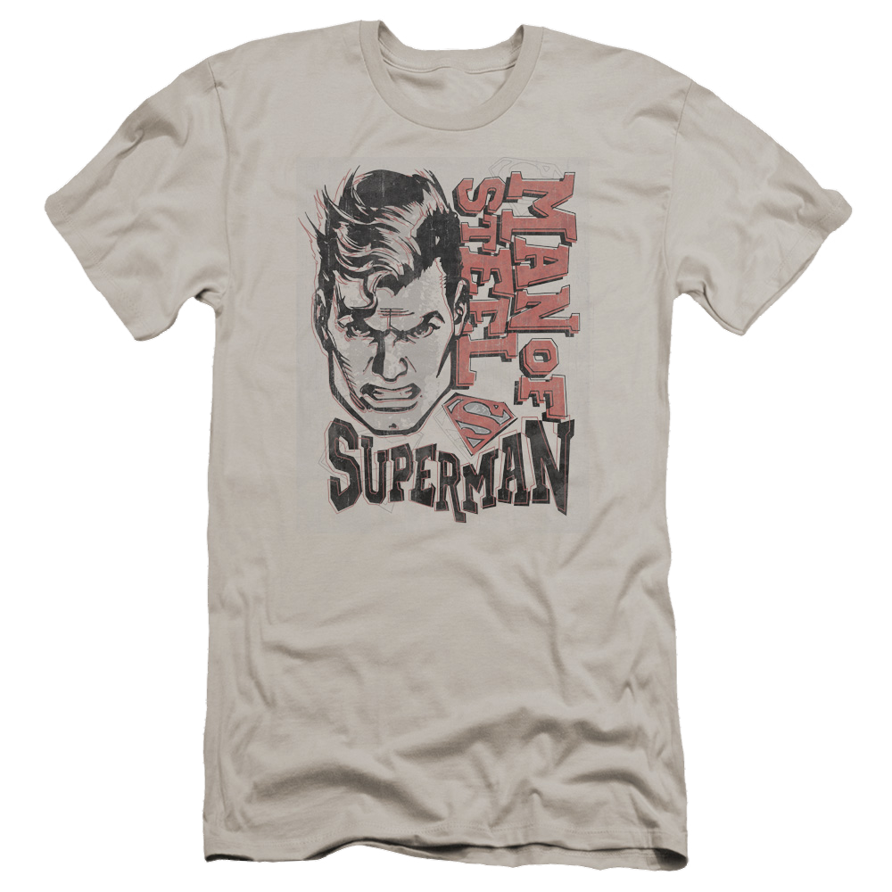 Superman Retro Lines - Men's Premium Slim Fit T-Shirt Men's Premium Slim Fit T-Shirt Superman   