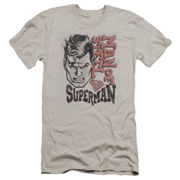 Superman Retro Lines - Men's Premium Slim Fit T-Shirt Men's Premium Slim Fit T-Shirt Superman   