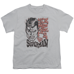 Superman Retro Lines - Youth T-Shirt Youth T-Shirt (Ages 8-12) Superman   