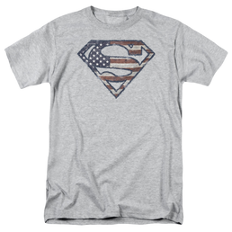 Superman Wartorn Flag - Men's Regular Fit T-Shirt Men's Regular Fit T-Shirt Superman   
