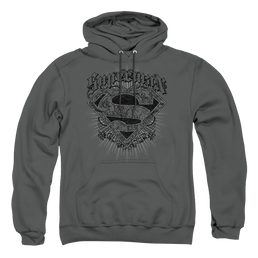 Superman Scrolling Shield - Pullover Hoodie Pullover Hoodie Superman   