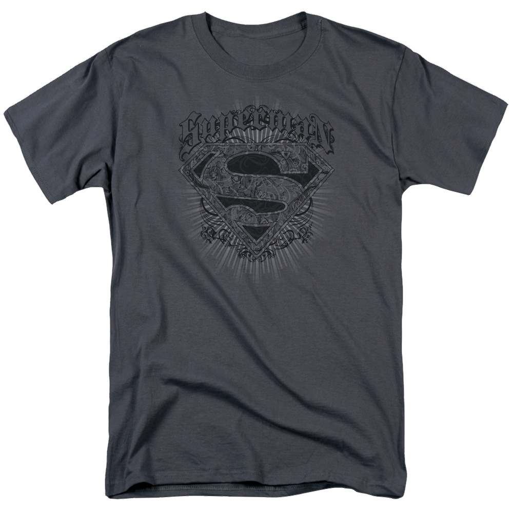Superman Scrolling Shield - Men's Regular Fit T-Shirt Men's Regular Fit T-Shirt Superman   