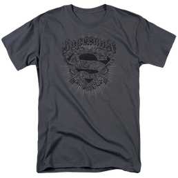 Superman Scrolling Shield - Men's Regular Fit T-Shirt Men's Regular Fit T-Shirt Superman   
