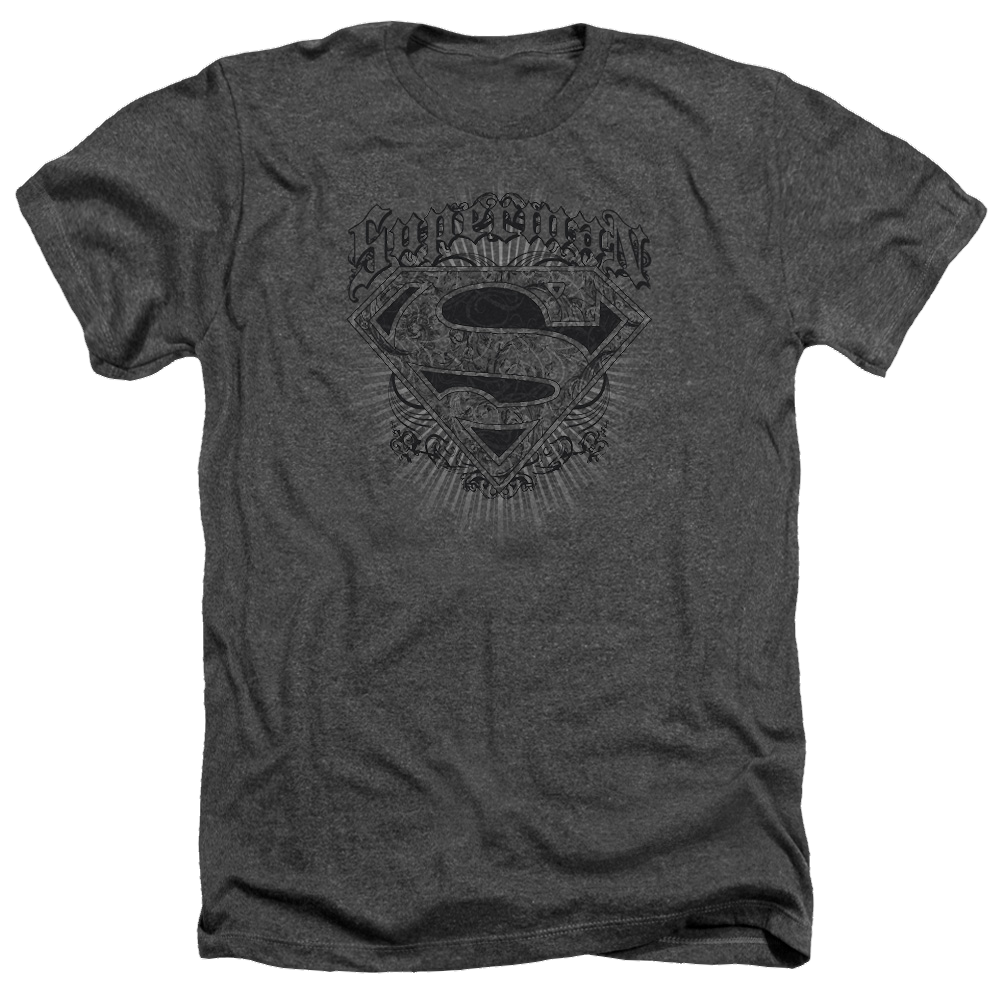 Superman Scrolling Shield - Men's Heather T-Shirt Men's Heather T-Shirt Superman   