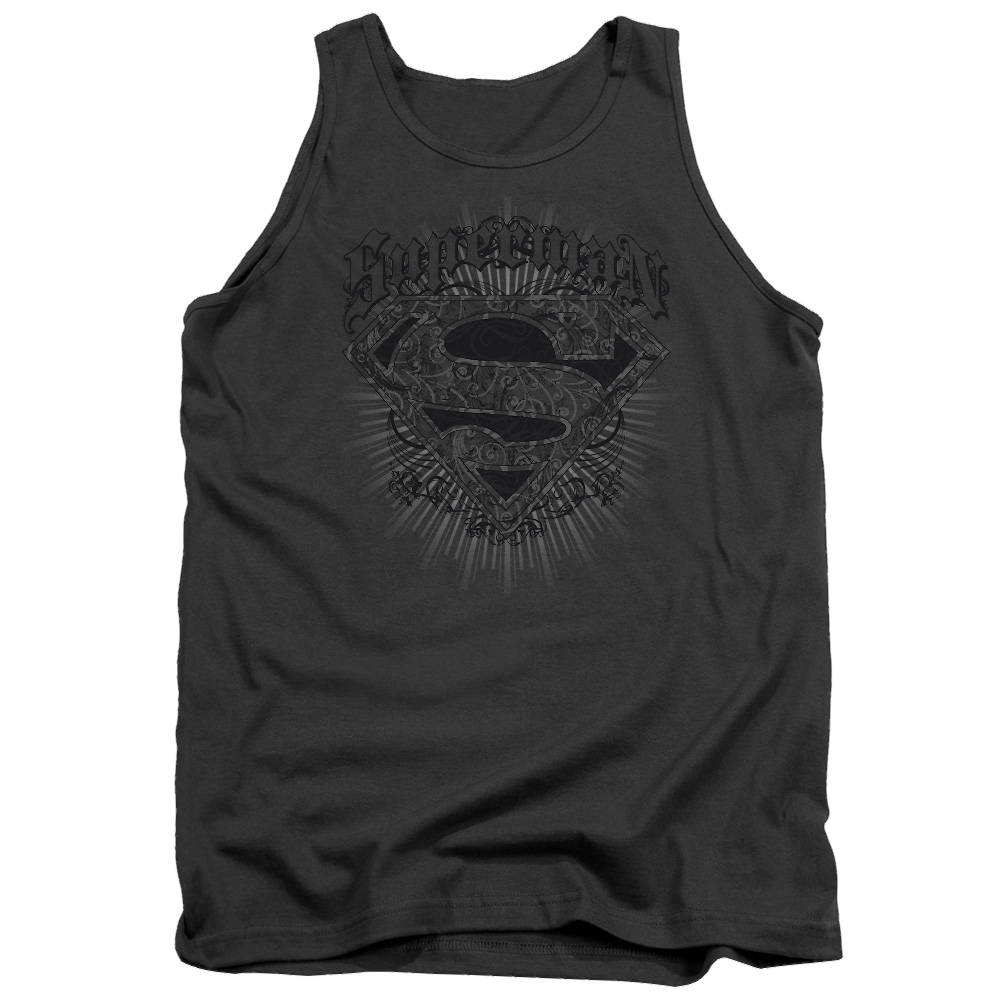 Superman Scrolling Shield - Men's Tank Top Men's Tank Superman   