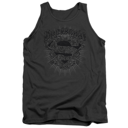 Superman Scrolling Shield - Men's Tank Top Men's Tank Superman   