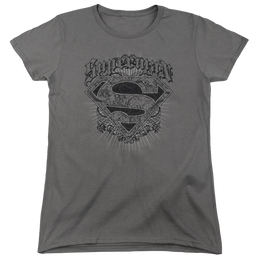 Superman Scrolling Shield - Women's T-Shirt Women's T-Shirt Superman   