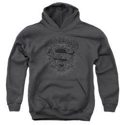 Superman Scrolling Shield - Youth Hoodie Youth Hoodie (Ages 8-12) Superman   