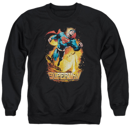 Superman Space Case - Men's Crewneck Sweatshirt Men's Crewneck Sweatshirt Superman   