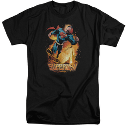 Superman Space Case - Men's Tall Fit T-Shirt Men's Tall Fit T-Shirt Superman   