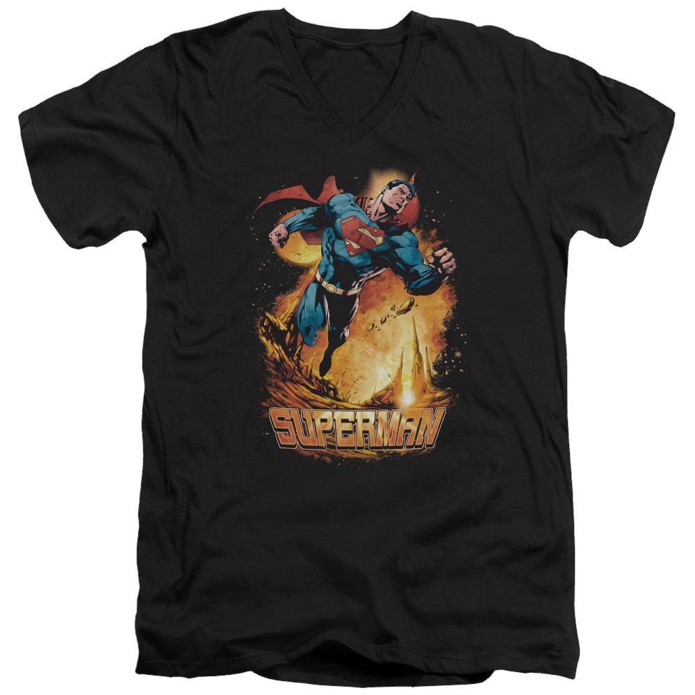 Superman Space Case - Men's V-Neck T-Shirt Men's V-Neck T-Shirt Superman   