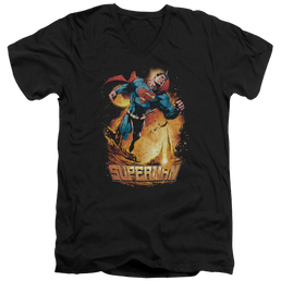 Superman Space Case - Men's V-Neck T-Shirt Men's V-Neck T-Shirt Superman   