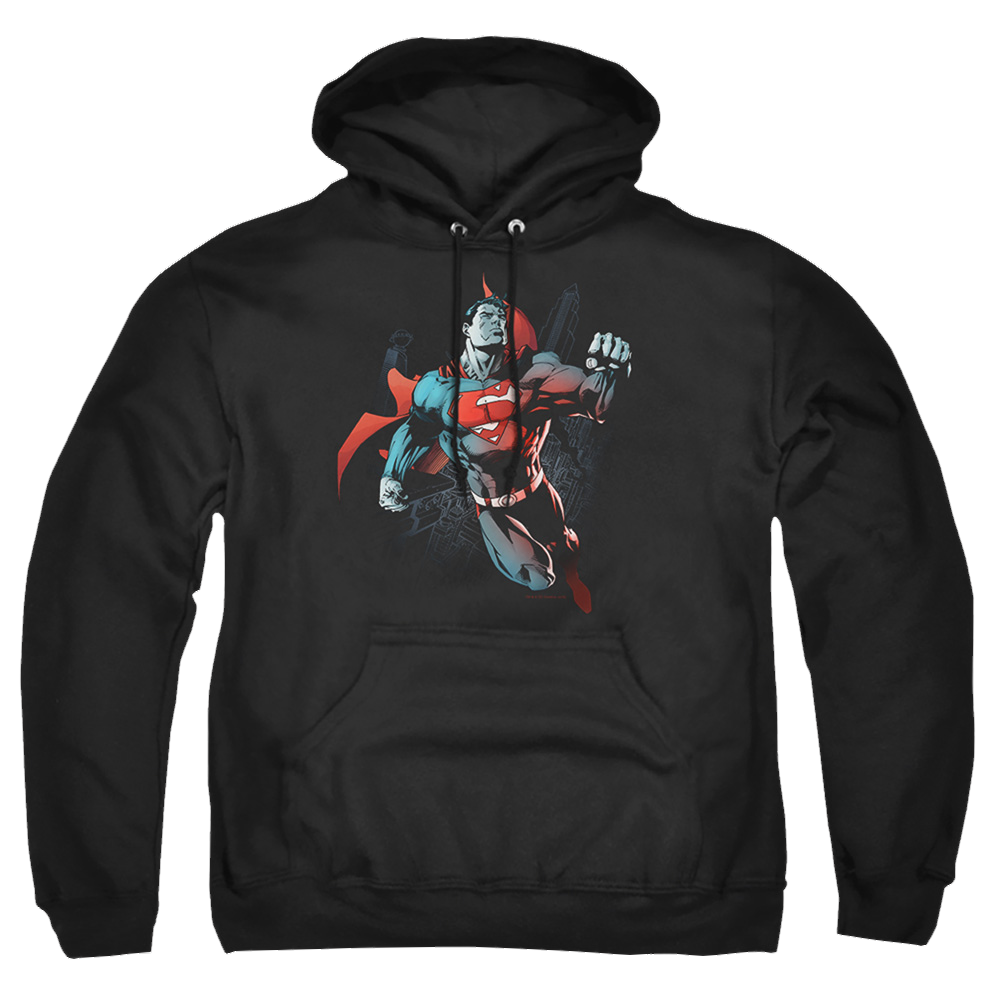 Superman Up In The Sky - Pullover Hoodie Pullover Hoodie Superman   