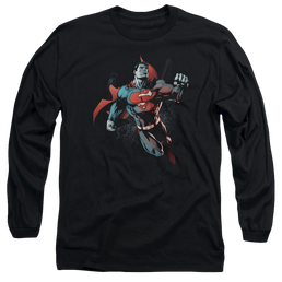 Superman Up In The Sky - Men's Long Sleeve T-Shirt Men's Long Sleeve T-Shirt Superman   