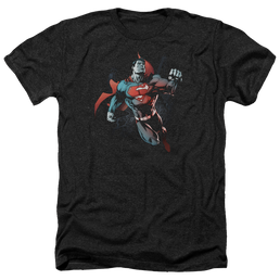 Superman Up In The Sky - Men's Heather T-Shirt Men's Heather T-Shirt Superman   