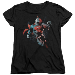 Superman Up In The Sky - Women's T-Shirt Women's T-Shirt Superman   
