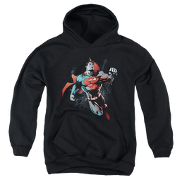 Superman Up In The Sky - Youth Hoodie Youth Hoodie (Ages 8-12) Superman   