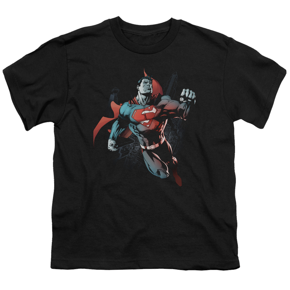 Superman Up In The Sky - Youth T-Shirt Youth T-Shirt (Ages 8-12) Superman   