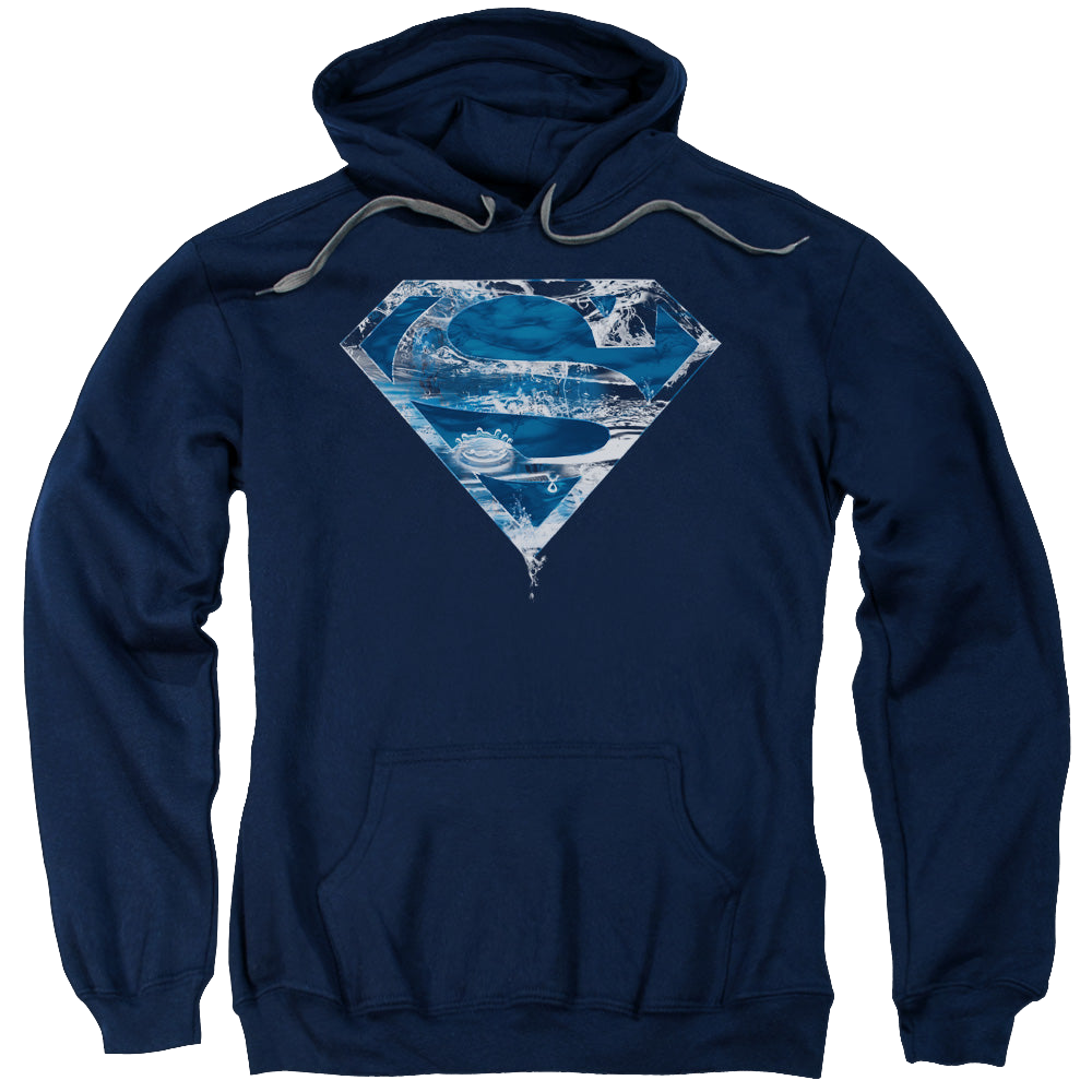 Superman Water Shield - Pullover Hoodie Pullover Hoodie Superman   