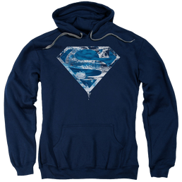 Superman Water Shield - Pullover Hoodie Pullover Hoodie Superman   