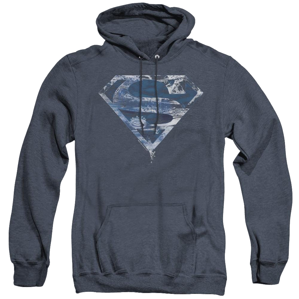 Superman Water Shield - Heather Pullover Hoodie Heather Pullover Hoodie Superman   