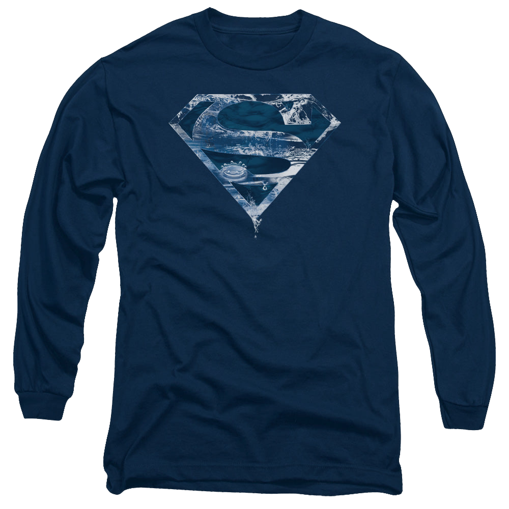 Superman Water Shield - Men's Long Sleeve T-Shirt Men's Long Sleeve T-Shirt Superman   