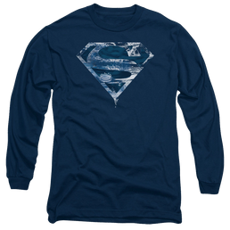 Superman Water Shield - Men's Long Sleeve T-Shirt Men's Long Sleeve T-Shirt Superman   