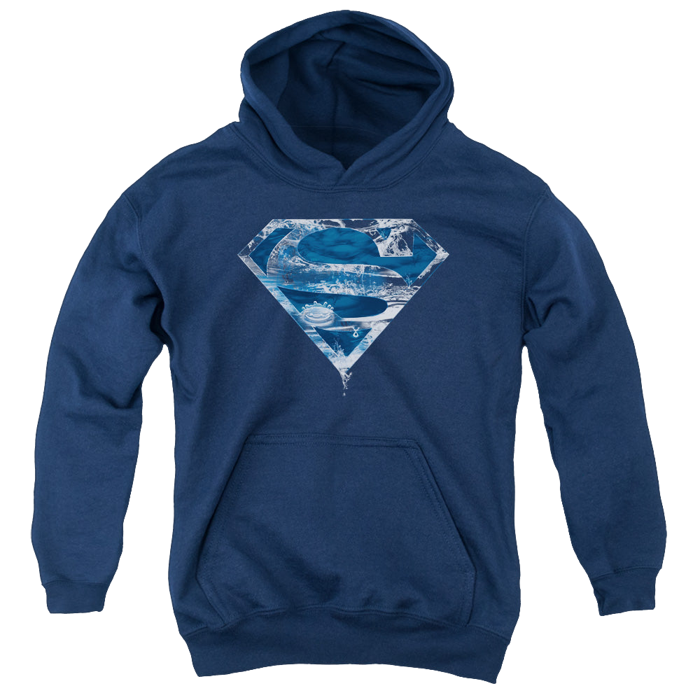 Superman Water Shield - Youth Hoodie Youth Hoodie (Ages 8-12) Superman   