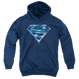 Superman Water Shield - Youth Hoodie Youth Hoodie (Ages 8-12) Superman   