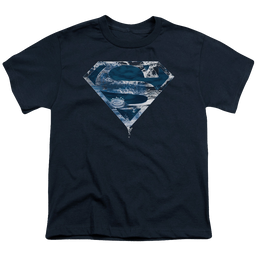 Superman Water Shield - Youth T-Shirt Youth T-Shirt (Ages 8-12) Superman   