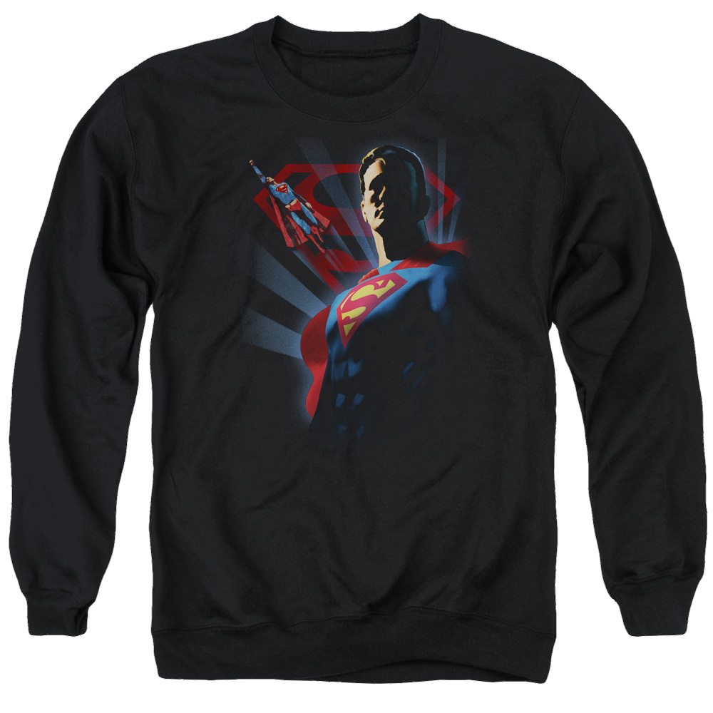 Superman Super Deco - Men's Crewneck Sweatshirt Men's Crewneck Sweatshirt Superman   