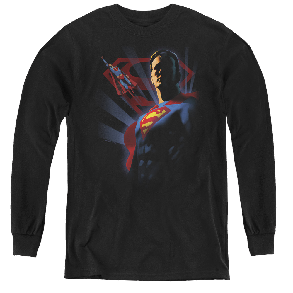 Superman Super Deco - Youth Long Sleeve T-Shirt Youth Long Sleeve T-Shirt Superman   