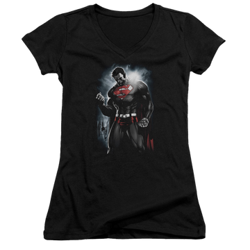 Superman Light Of The Sun - Juniors V-Neck T-Shirt Juniors V-Neck T-Shirt Superman   